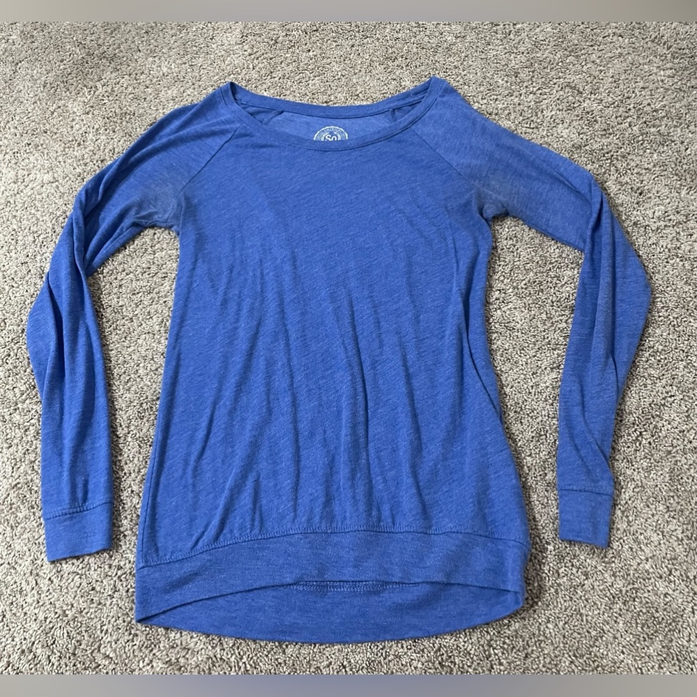 Blue long sleeve shirt size small